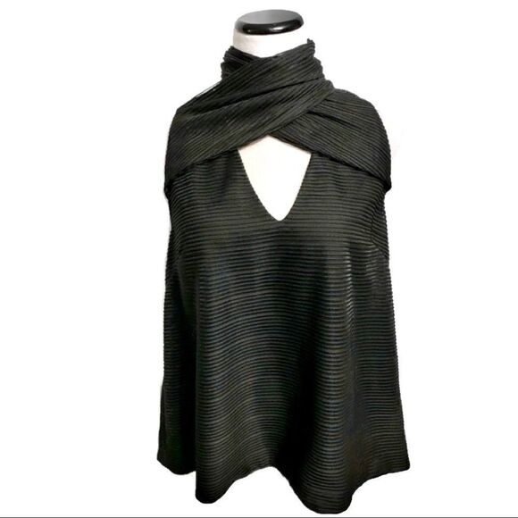 Bless’ed Are the Meek Black Sleeveless Top Sz 10 - Picture 1 of 5